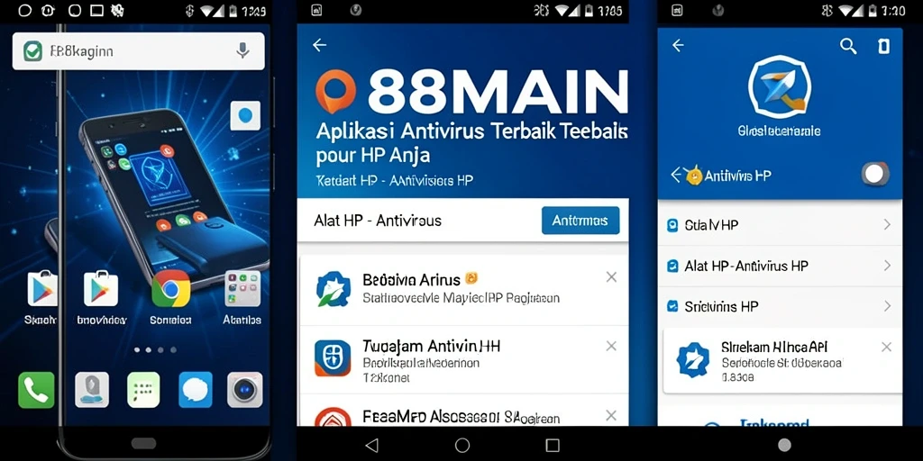 Antarmuka pengguna 88MAIN yang sederhana dan efektif untuk perlindungan Antivirus HP.