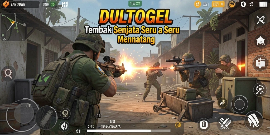 Tampilan antarmuka DULTOGEL yang menawan dan dinamis.