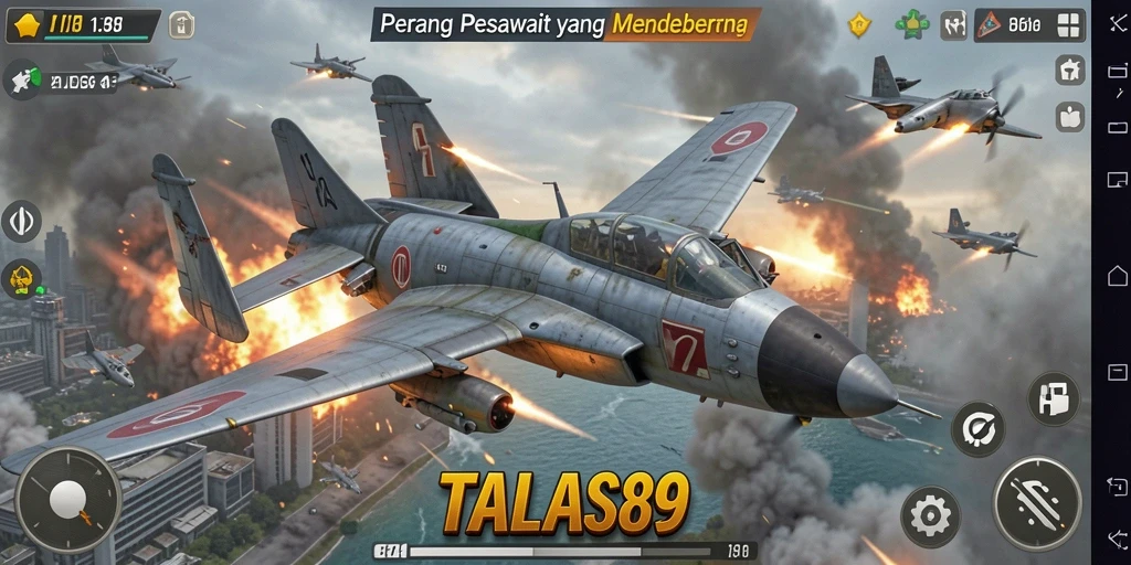Tampilan menarik saat pertempuran udara dalam TALAS89.