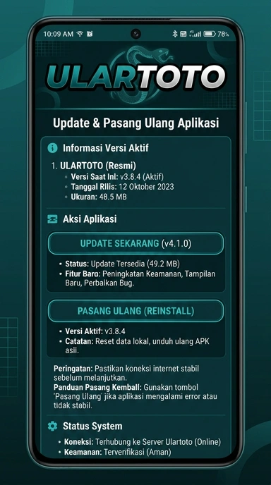 Riwayat Versi ulartoto untuk Pengguna Android